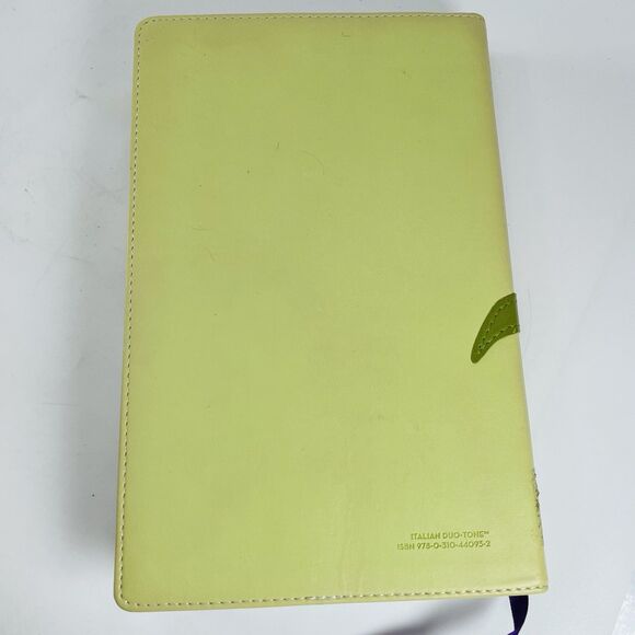 KJV BLOOM COLLECTION BIBLE Zondervan Soft Faux Leather Red Letter Lay Flat Tulip - Picture 4 of 16